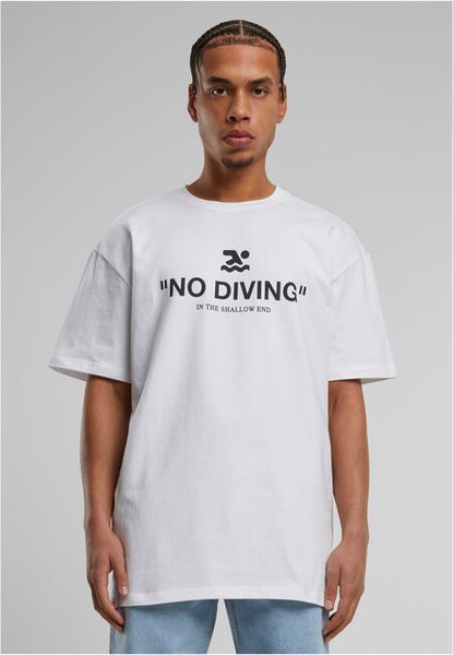 Mr. Tee No Diving Heavy Oversize Tee white