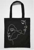 Mr. Tee One Line Canvas Bag black