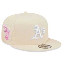 šiltovka New Era 9FIFTY MLB Pastel Patch Oakland Athletics Cream Beige snapback cap