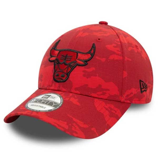 šiltovka New Era 9FORTY NBA Tonal Camo AOP Chicago Bulls Red