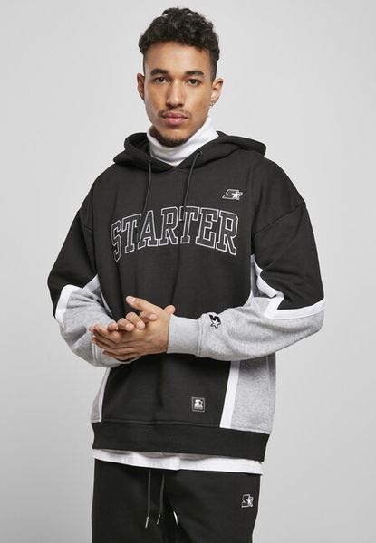 Starter Throwback Hoody black/heathergrey