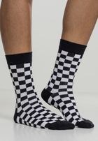 Urban Classics Checker Socks 2-Pack black/white