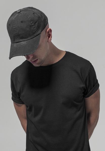 Urban Classics Low Profile Destroyed Cap black