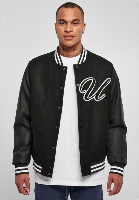 Urban Classics Big U College Jacket black - S