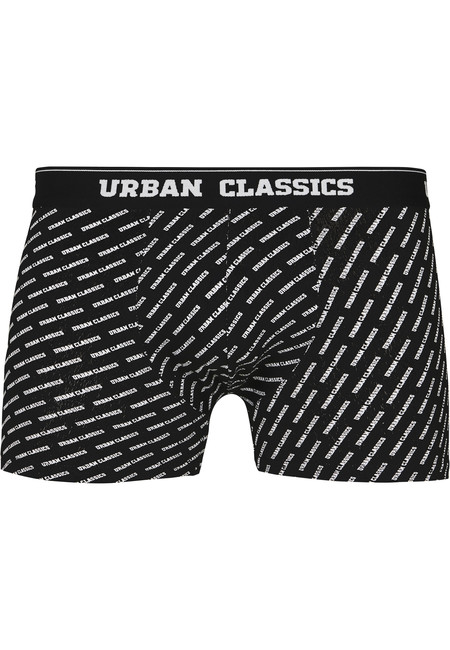 Urban Classics Boxer Shorts 5-Pack bur/dkblu+wht/blk+wht+aop+blk - XL