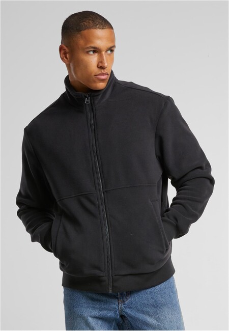 Urban Classics Colour Block Polar Fleece Jacket black/black - XL