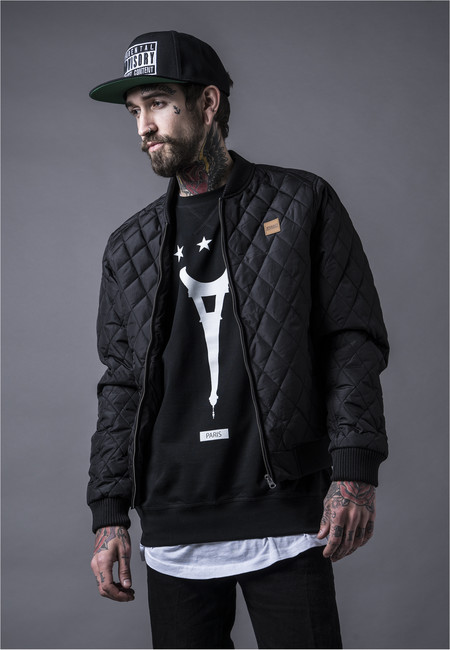 Urban Classics Diamond Quilt Nylon Jacket black - 4XL