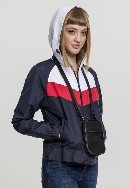 Urban Classics Ladies 3-Tone Windbreaker navy/white/fire red - XS