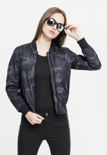 Obrázok Urban Classics Ladies Light Bomber Jacket Camo darkcamo - XL