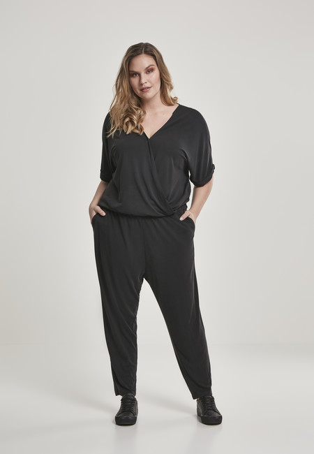 Urban Classics Ladies Modal Jumpsuit black - XL