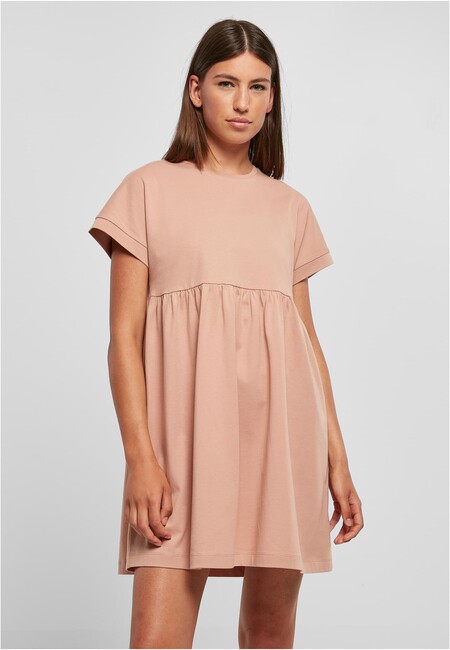 E-shop Urban Classics Ladies Organic Empire Valance Tee Dress amber - S