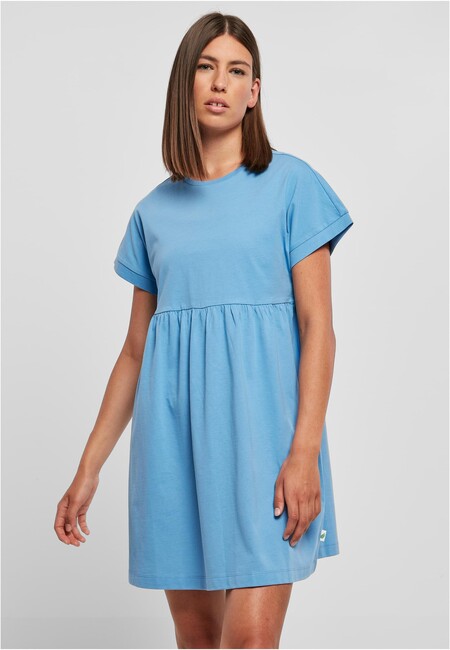 E-shop Urban Classics Ladies Organic Empire Valance Tee Dress horizonblue - XL