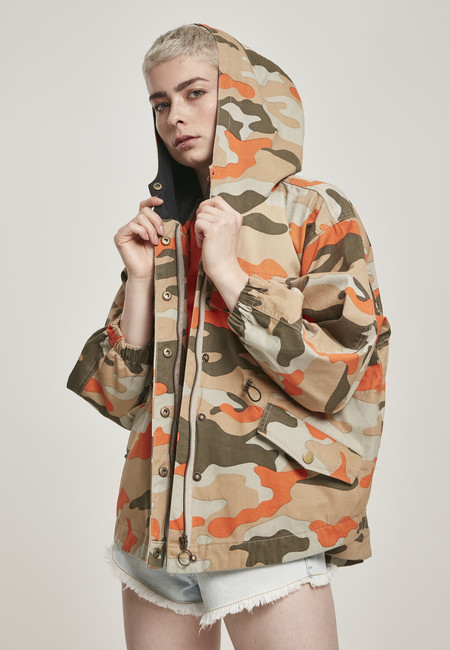 Urban Classics Ladies Oversized Camo Parka Jacket brick camo - XL