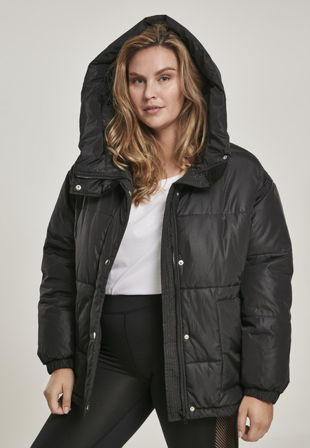 Obrázok Ladies Oversized Hooded Puffer black - 3XL