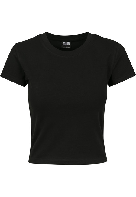 Urban Classics Ladies Stretch Jersey Cropped Tee black - XL