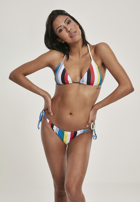Urban Classics Ladies Stripe Bikini multicolor - M