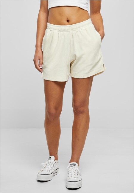 Urban Classics Ladies Towel Shorts palewhite - XL