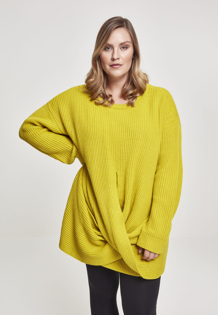 Obrázok Ladies Wrapped Sweater lemon mustard - 5XL