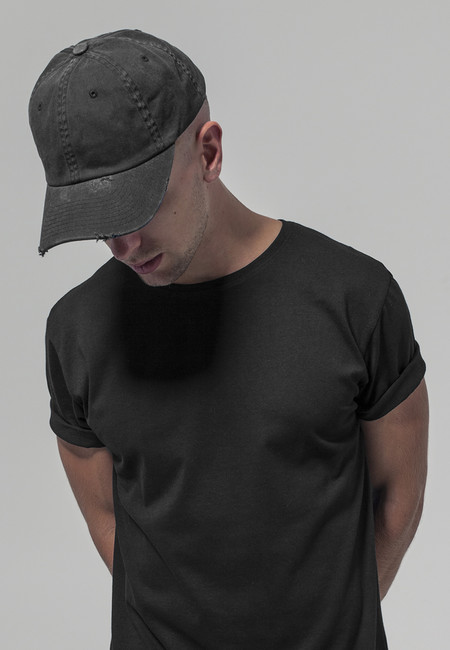 Urban Classics Low Profile Destroyed Cap black - UNI