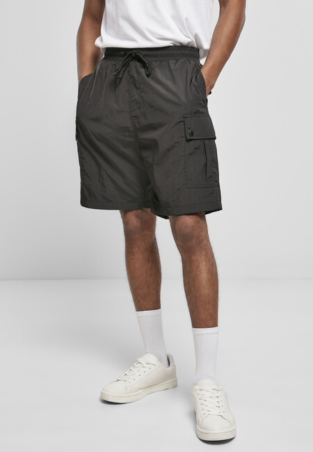 Urban Classics Nylon Cargo Shorts black - XL