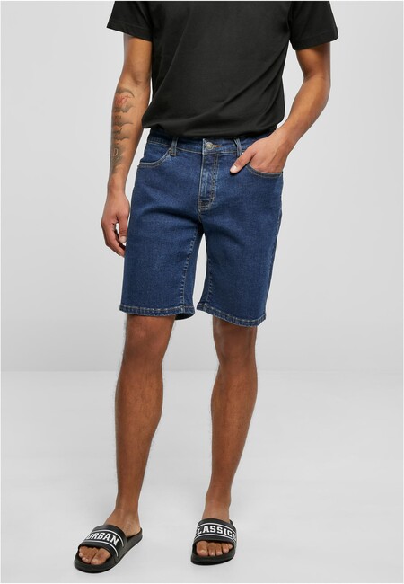 Urban Classics Relaxed Fit Jeans Shorts mid indigo washed - 38