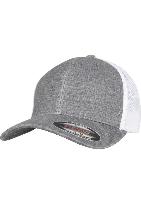 Urban Classics Retro Trucker Melange Cap grey/white mesh - S/M