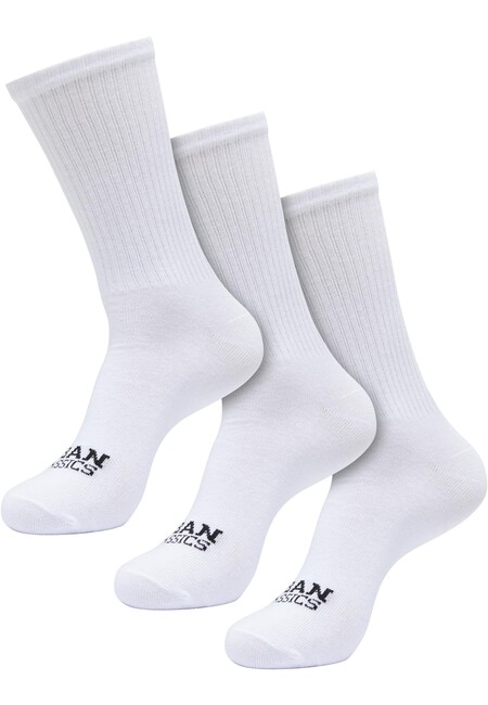 Urban Classics Simple Flat Knit Socks 3-Pack white - 39–42