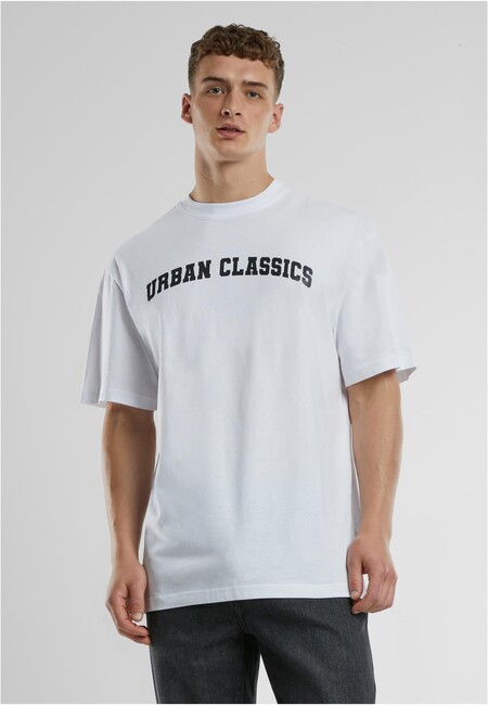 Urban Classics UC College Logo Tall Tee white - 4XL