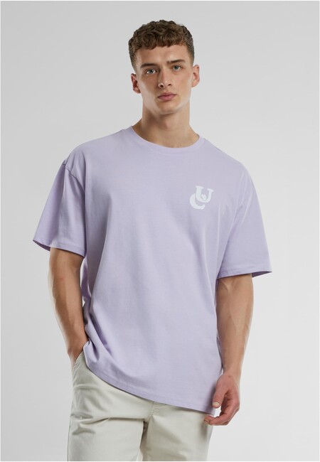 Urban Classics UC Weavy Logo Heavy Oversized Tee lilac - XS