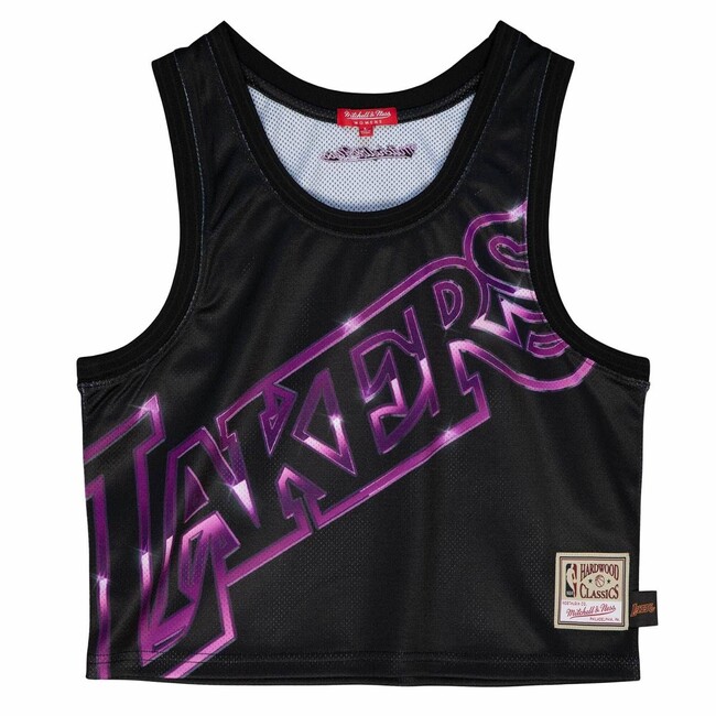 WMNS Mitchell & Ness Los Angeles Lakers Women\'s Big Face 4.0 Crop Tank black - S